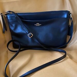 Coach Midnight Blue Leather Crossbody Bag